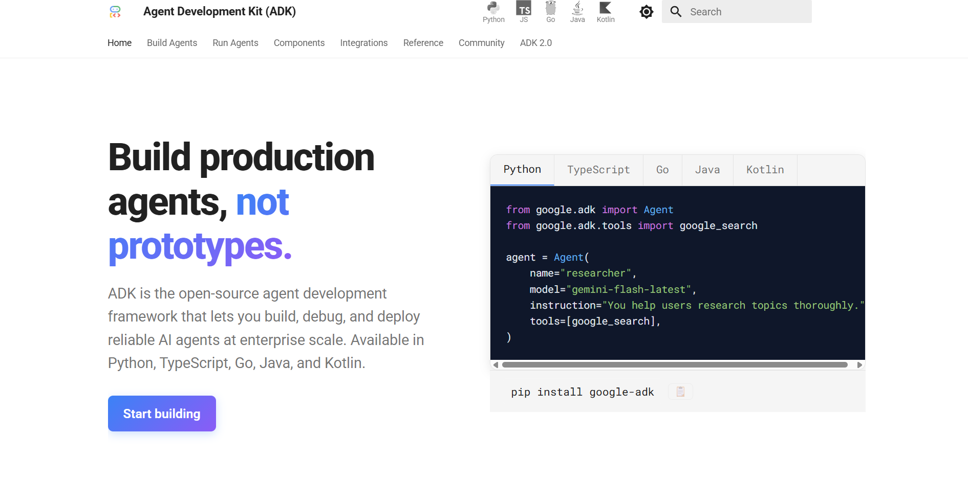 Agent Development Kit